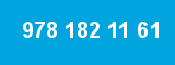 978 182 11 61 978 182 11 61